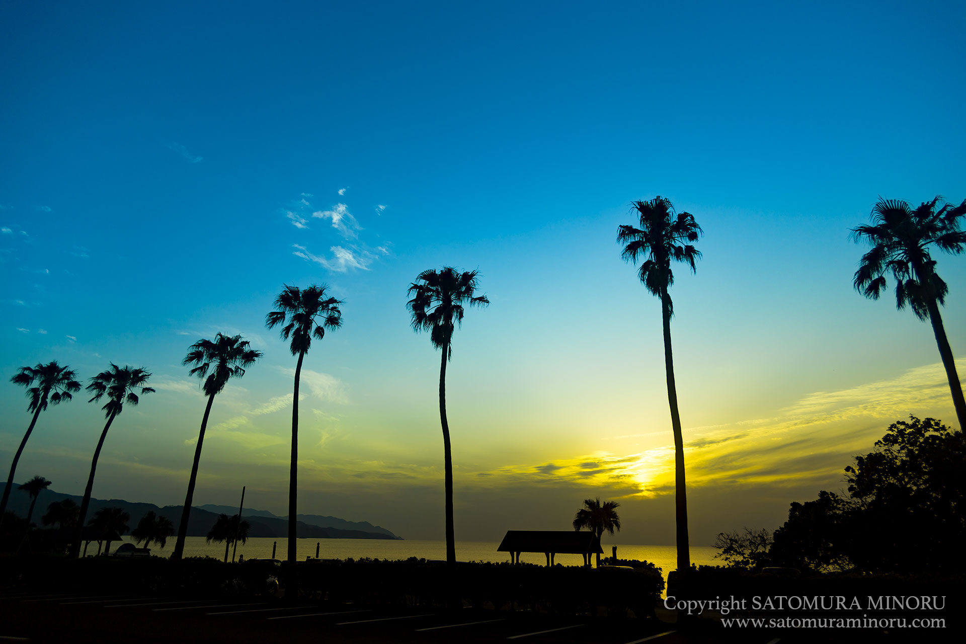 大浜海浜公園の夕日